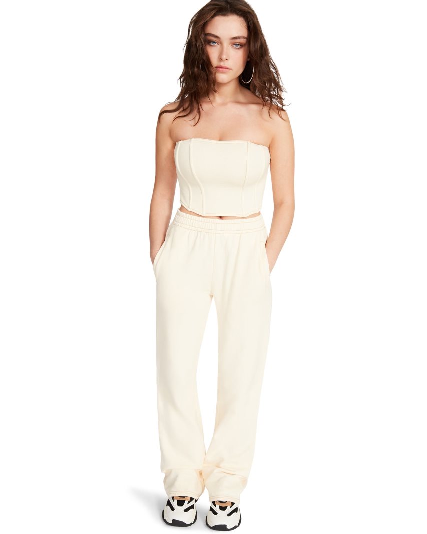 Beige Steve Madden Brooks Women's Pants | PH 1824CPZ